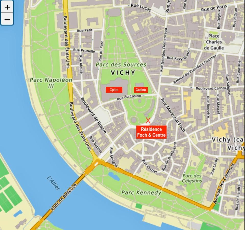 Le Vichy Centre, Spacieux Et Cosy T2 Avec Vue, Au Calme Ngoại thất bức ảnh